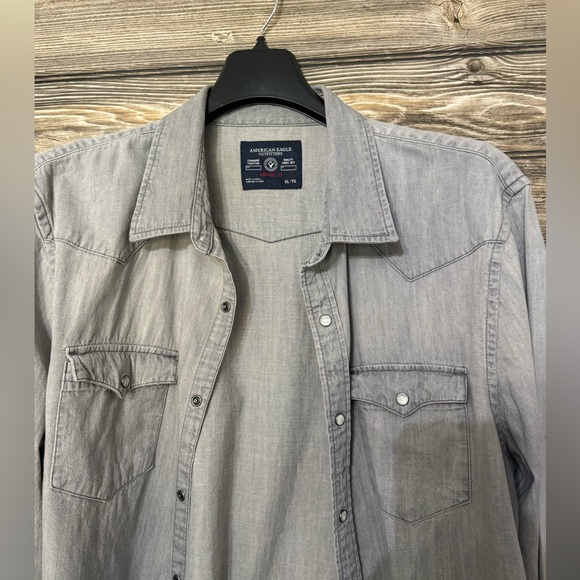 American Eagle men’s western shirt, vintage fit, X-Large, snap buttons - Picture 6 of 13